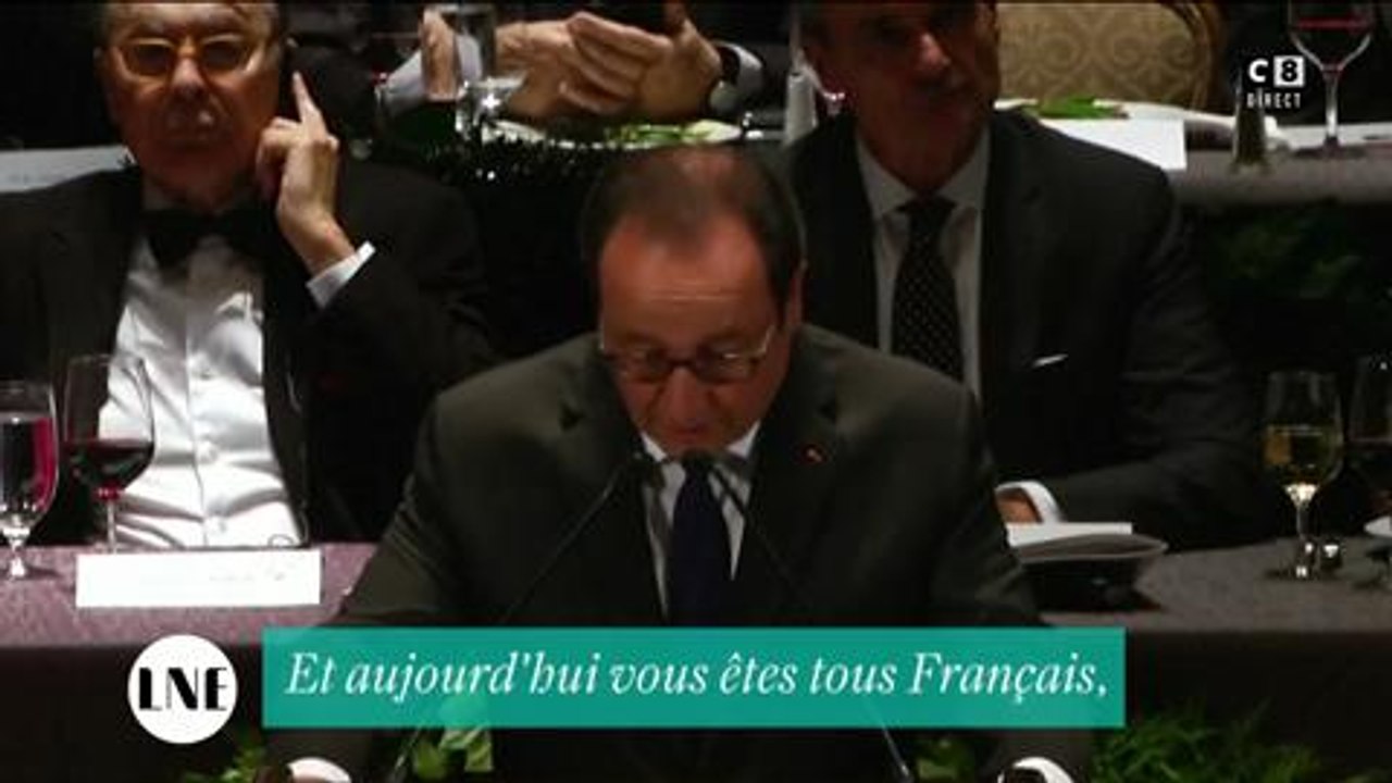 La nouvelle édition, C8 : l'Homme d'Etat de l'année, les remerciements de François Hollande en anglais