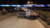 Report TV - Kamëz, përplaset patrulla, vdes një efektiv policie, 2 të plagosur