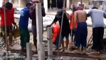 Funny construction workers win and fail compilation 2015   Funny fail video vol1