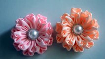 Large flowers with new petal - Beautiful rezinochki Hrizantemka-on ponytail New petal_D.I.Y