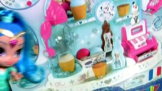 Disney FROZEN Ice Cream Machine Factory Princess Anna & Elsa Cash Register Frozen Fábrica De Helados