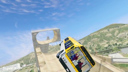 Người Nhện Lái Xe Buýt Vui Nhộn - Ô tô Hoạt Hình