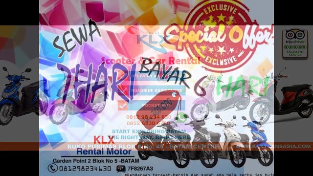 +6281-2982-34630[WA] Rent Motorbikein Batam
