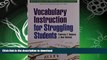 READ  Vocabulary Instruction for Struggling Students (What Works for Special-Needs Learners)  GET