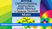 Big Deals  Differentiating Instruction With Menus for the Inclusive Classroom: Math, Grades 6-8