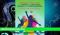 Big Deals  Strategy Instruction for Middle and Secondary Students with Mild Disabilities: Creating