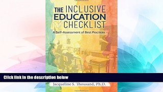 Big Deals  The Inclusive Education Checklist: A Self-Assessment of Best Practices  Free Full Read