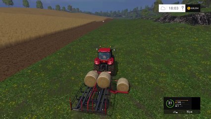 Farming Simulator 15 Flying Bail Of Hay