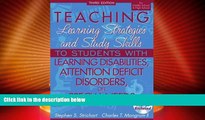 Big Deals  Teaching Learning Strategies and Study Skills To Students with Learning Disabilities,