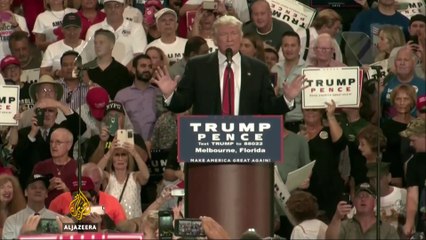 US election 2016: Trump holds rally in Florida