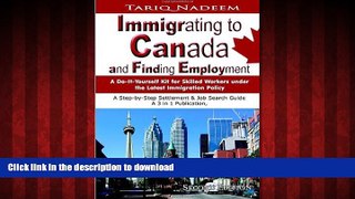 PDF ONLINE Immigrating to Canada and Finding Employment READ PDF BOOKS ONLINE