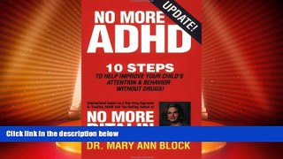 Big Deals  No More ADHD  Free Full Read Best Seller