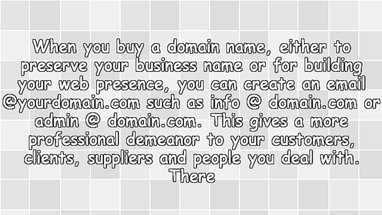 Having Your Own Domain Name For Using Email Addresses, A Professional Approach