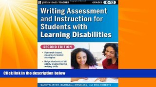 Must Have PDF  Writing Assessment and Instruction for Students with Learning Disabilities  Free