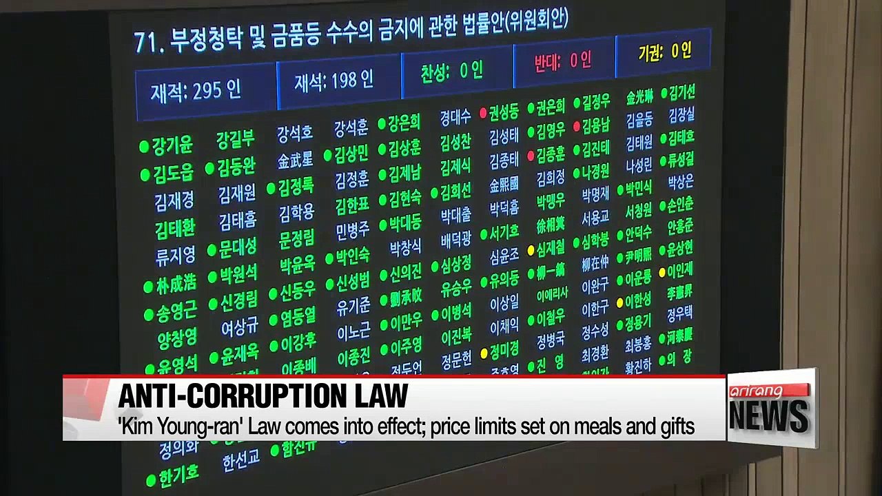 Anti-corruption law comes into effect