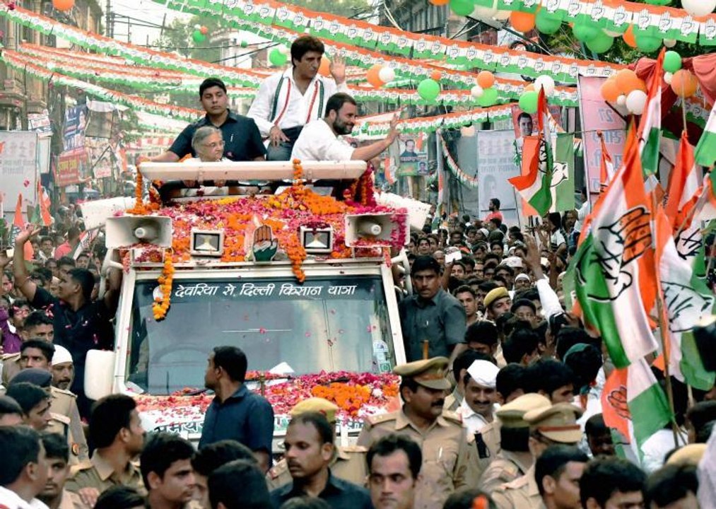 Watch: Local hurls a shoe at Rahul Gandhi in Sitapur