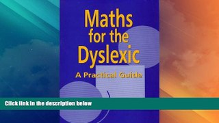 Big Deals  Maths for the Dyslexic: A Practical Guide  Free Full Read Most Wanted