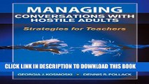 [PDF] Managing Conversations with Hostile Adults: Strategies for Teachers Popular Online