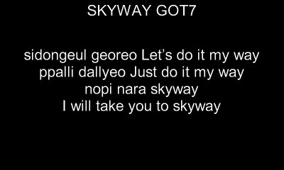 got7 skyway lyrics