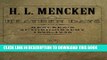 [PDF] Heathen Days: Mencken s Autobiography: 1890-1936 (Maryland Paperback Bookshelf) Full Online