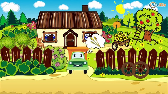 The Police Car and The Tow Truck with their truck friends in City of cars: Crane, Racing Cars...