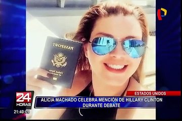 Alicia Machado agradece a Hillary Clinton por defenderla
