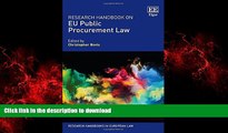 READ THE NEW BOOK Research Handbook on EU Public Procurement Law (Research Handbooks in European