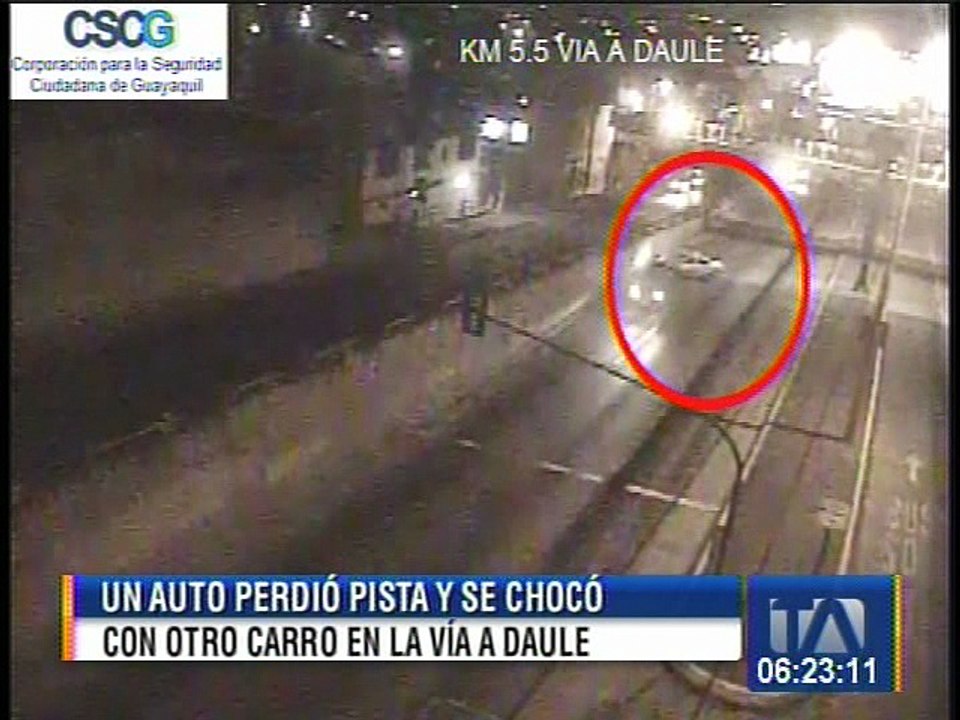 Accidente vía a Daule