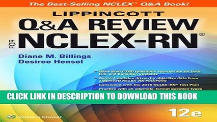 [PDF] Lippincott Q A Review for NCLEX-RN (Lippioncott s Review for Nclex-Rn) Full Online