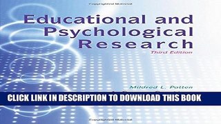 [PDF] Educational and Psychological Research: A Cross-Section of Journal Articles for Analysis and