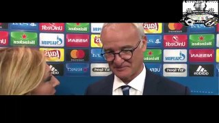 Intervista a Ranieri post Leicester Porto 1 0 SE ABBIAMO PERPLESSITA' SULLA JUVE..27 Set.