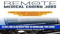 New Book Remote Medical Coding Jobs: 60 Companies that hire Medical Coders