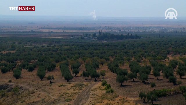 Fırat Kalkanı'nda DEAŞ hedefleri havadan ve karadan vuruldu
