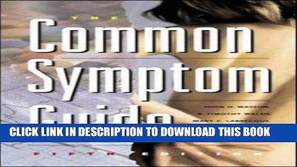 New Book The Common Symptom Guide