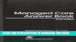 New Book Managed Care Answer Book