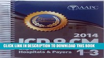 New Book 2014 ICD-9 CM: Expert for Hospitals   Payers (3 Volume Set)