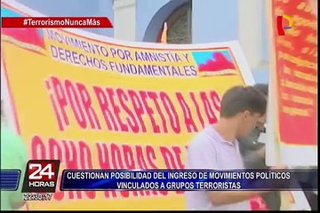 Cuestionan posibilidad de ingreso de movimientos políticos vinculados a grupos terroristas