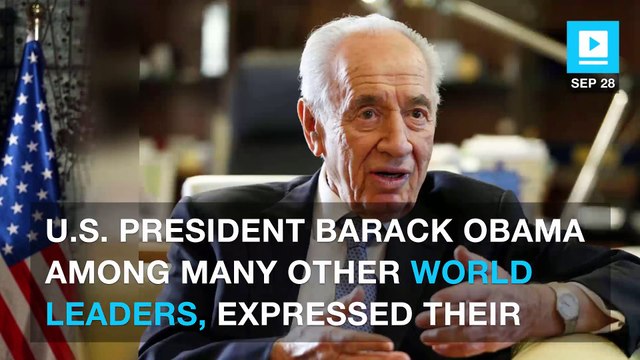 World leaders mourn the death of former Israeli President Shimon Peres