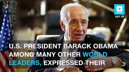 World leaders mourn the death of former Israeli President Shimon Peres