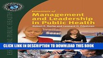 New Book Essentials Of Management And Leadership In Public Health (Essential Public Health)