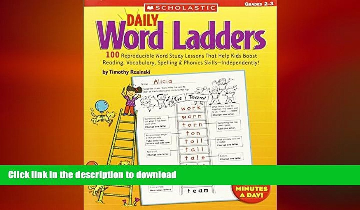 FAVORITE BOOK  Daily Word Ladders: Grades 2â€“3: 100 Reproducible Word Study Lessons That Help