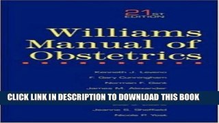 New Book Williams Manual of Obstetrics