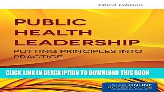 Collection Book Public Health Leadership: Putting Principles Into Practice