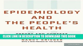 Collection Book Epidemiology and the People s Health: Theory and Context