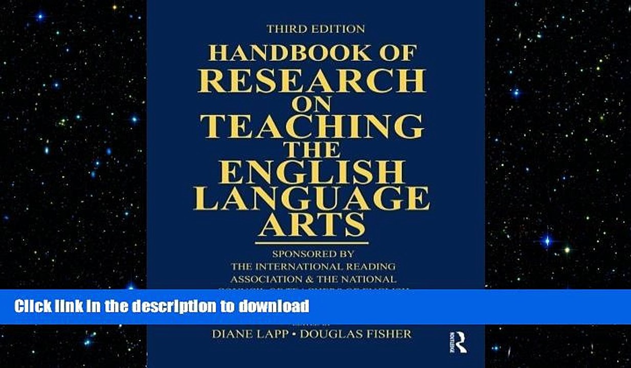 FAVORITE BOOK  Handbook of Research on Teaching the English Language Arts: Co-Sponsored by the