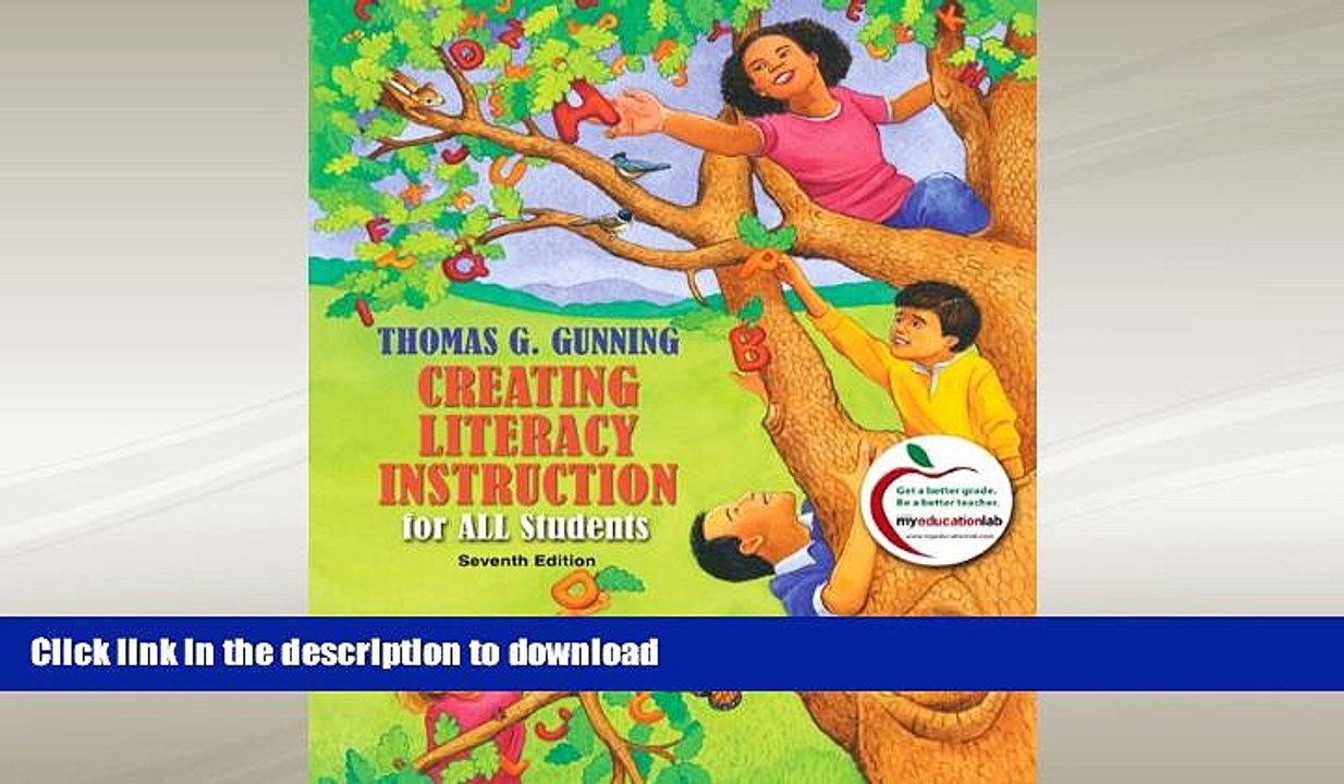 EBOOK ONLINE  Creating Literacy Instruction for All Students (7th Edition)  GET PDF