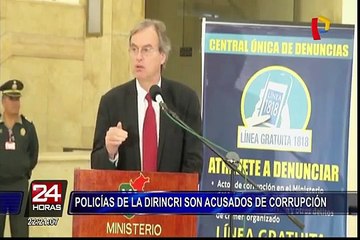 Policías de la Dirincri son detenidos recibiendo coima
