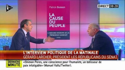 La matinale  info, iTélé : Gérard Larcher répond à Patrick Buisson