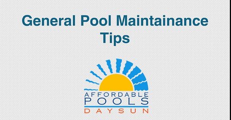 General Pool Maintainance Tips