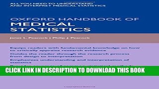 Collection Book Oxford Handbook of Medical Statistics (Oxford Medical Handbooks)